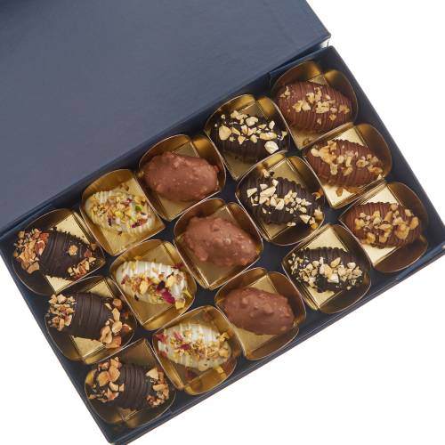 Chocolate Coated Nutty Dates
